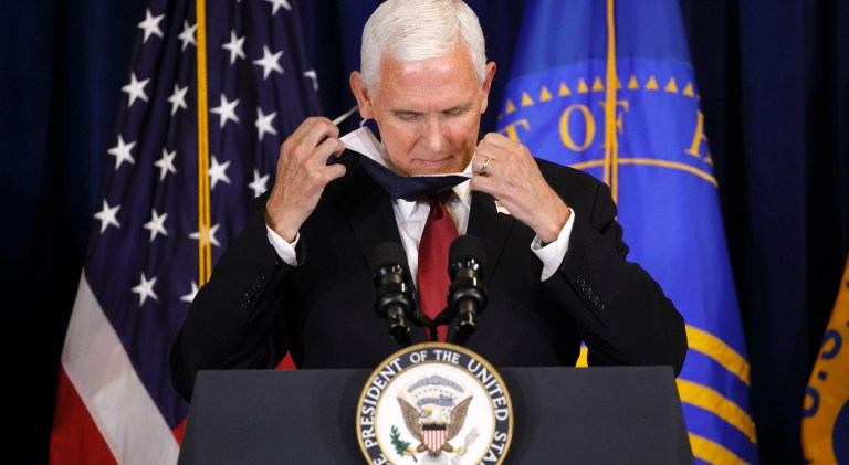 Pence says America ready to meet growing contagion after dire Fauci warning