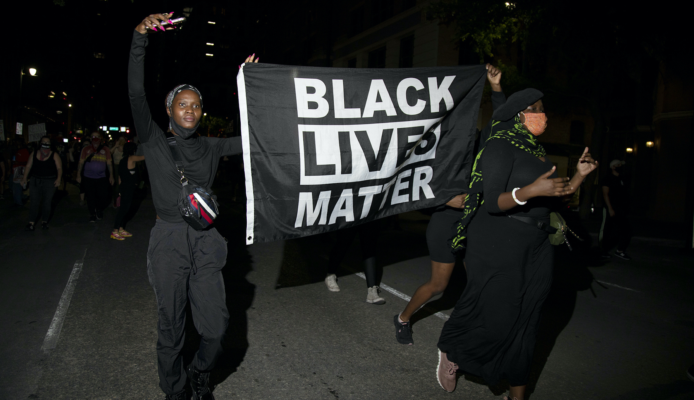 ‘I gotta go to work! I got bills’: Black motorist shouts at Black Lives Matter protesters to stop blocking highway