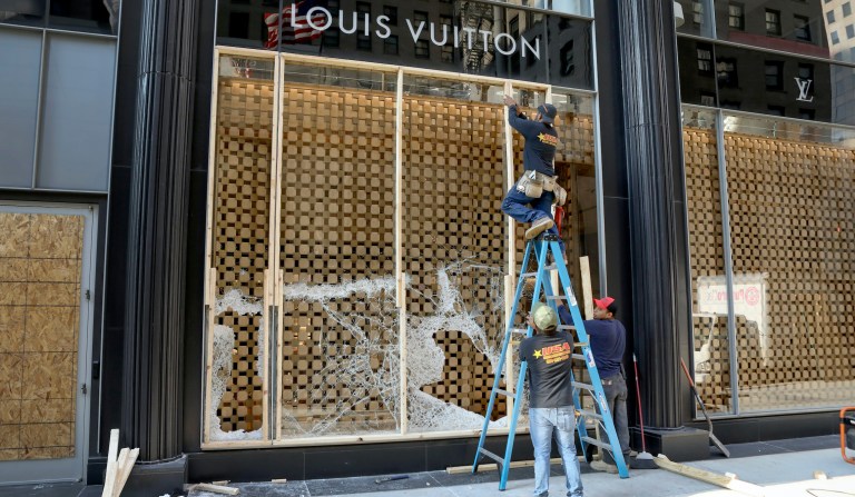 ‘More important than downtown corporations’: Black Lives Matter Chicago addresses night of unrest