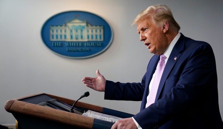 ‘Is that supposed to be a bad thing?’: Trump says he appreciates the support of QAnon conspiracy theorists