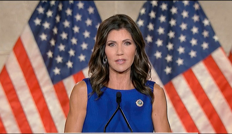 Gov. Kristi Noem disses wokesters by praising American founding