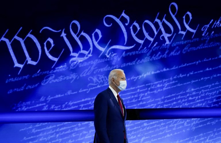 Joe Biden rebukes reporter in first public response to New York Post’s Hunter Biden report