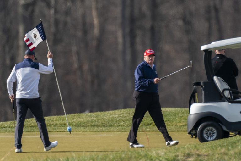 Trump appears to defend Saudi LIV Golf, for which his courses are hosting events
