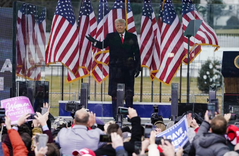 President Donald Trump arrives to speak at a rally in Washington. Trump has never been one to acknowledge he's lost. By his own words, he hates losing. The storming of the Capitol by his partisans this week was the culmination of months of denials that he was beaten in the election â and his lifetime aversion to acknowledging defeat.