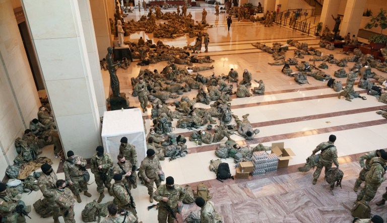 ‘Incredibly betrayed’: National Guard members sleeping in garages after vacating Capitol