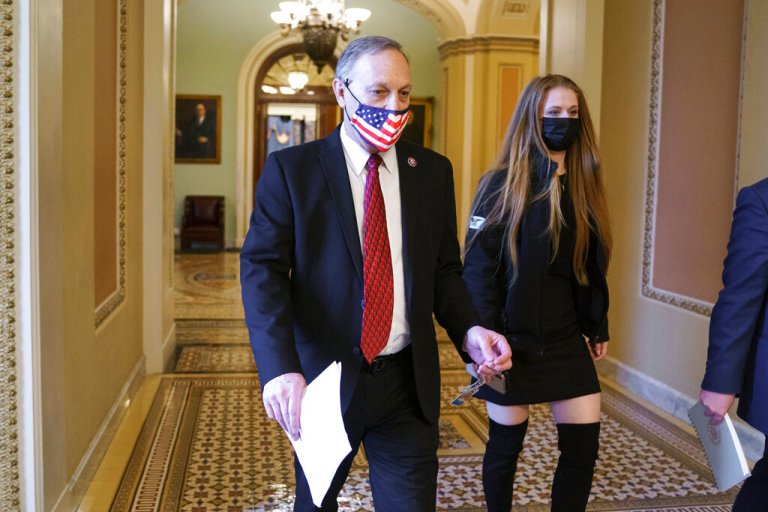 Rep. Andy Biggs, R-Ariz., pictured earlier in March, has urged DHS Secretary Alejandro Mayorkas to notify local officials before releasing hundreds of illegal immigrants into tiny border towns that lack the resources to help them.