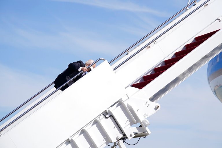 Biden stumbles toward the exit