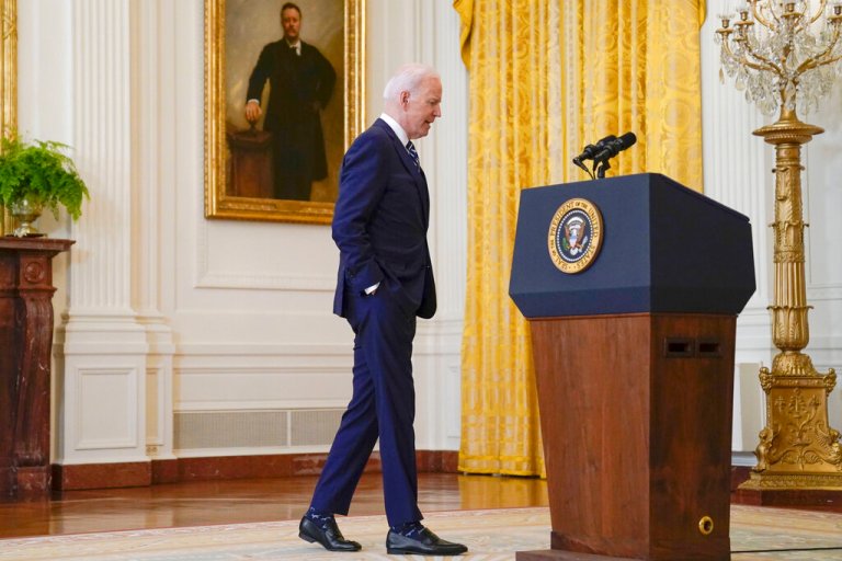 Joe Biden clears very low bar at first press conference