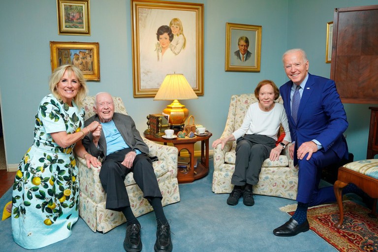President Joe Biden and first lady Jill Biden plan to pay respects to the late Rosalynn Carter, but White House officials declined to say Monday if that includes attending the former first lady's funeral.