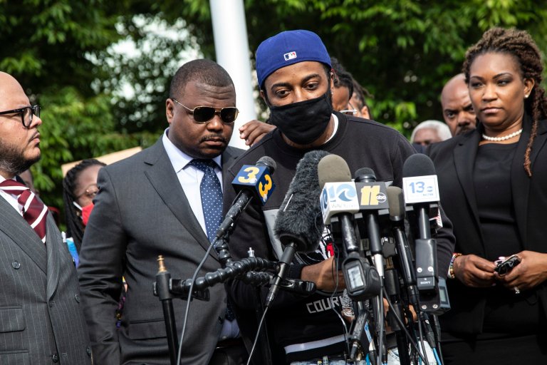 Andrew Brown’s family views 18 minutes of body camera footage showing ‘unjustified killing’
