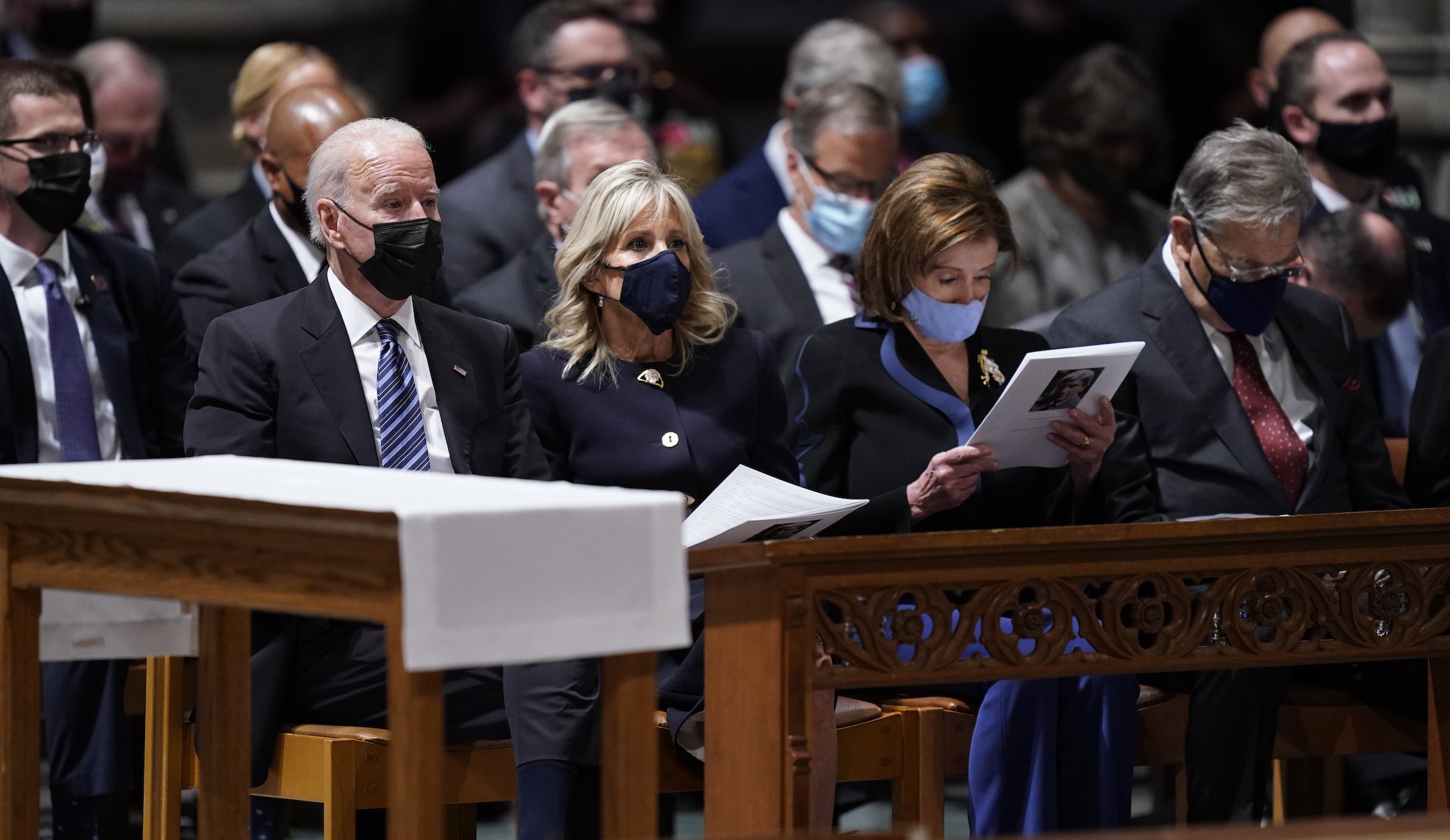 Biden calls on US to ‘come together as one nation’ during remarks at Republican senator’s funeral