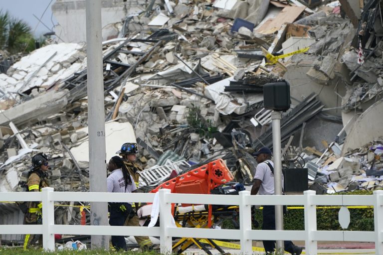 At least three dead and 99 missing after partial collapse of Miami condo building
