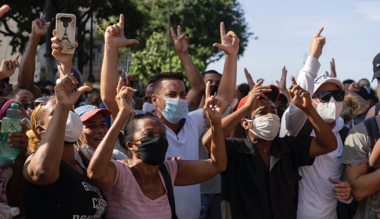 Biden White House stumbles as Cubans stand