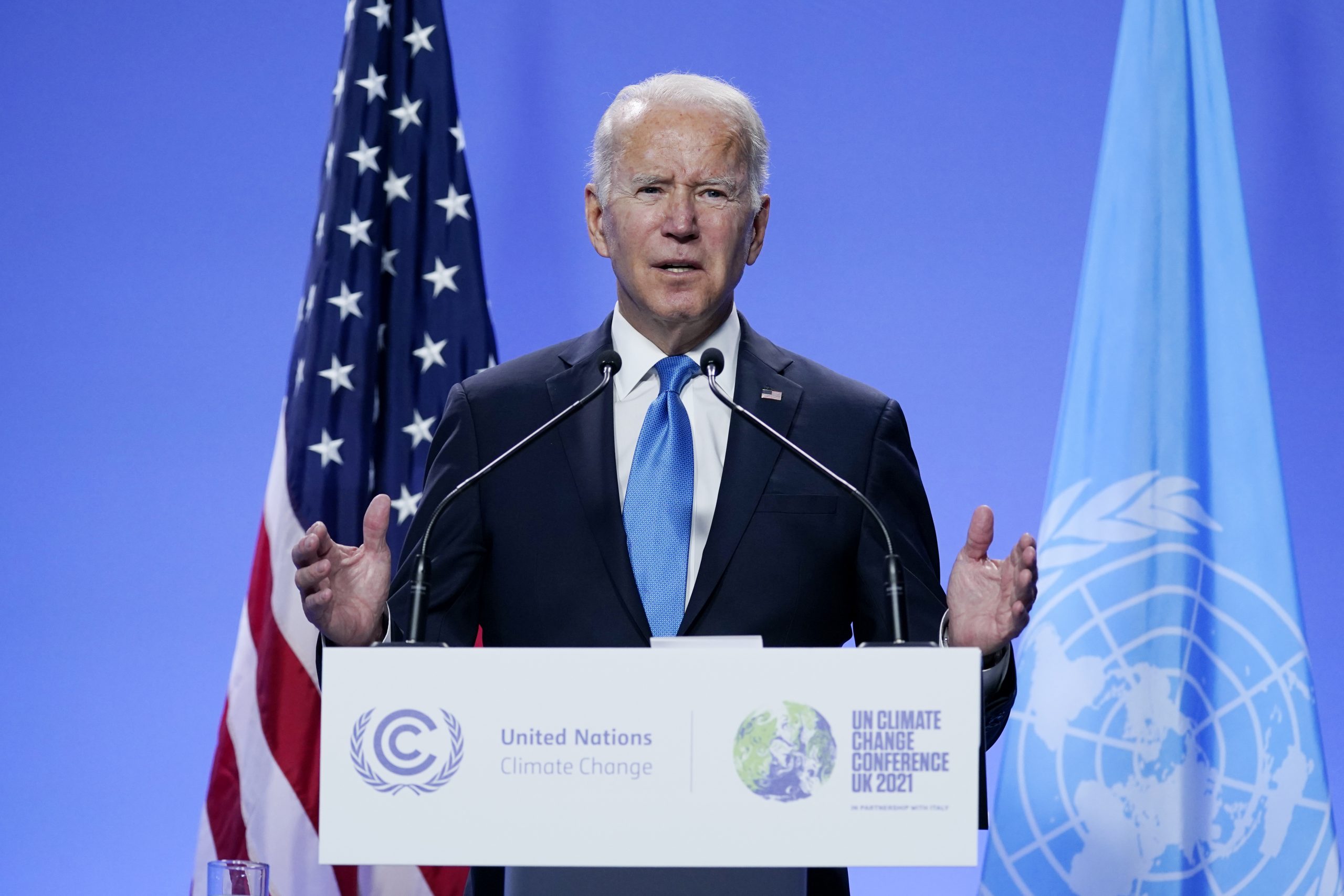 ‘He will vote for this’: Biden confident he can convince Manchin to back spending framework