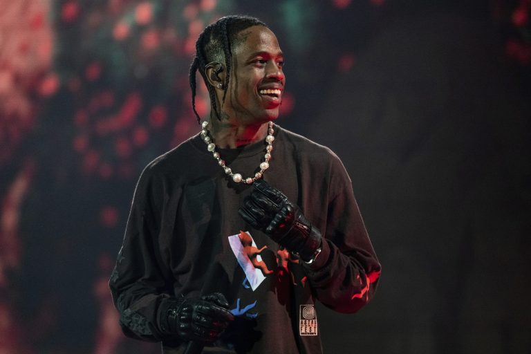 Travis Scott performs at Day 1 of the Astroworld Music Festival at NRG Park on Friday, Nov. 5, 2021, in Houston.