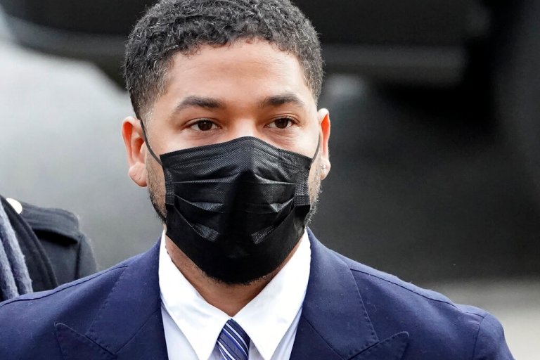 Actor Jussie Smollett at the Leighton Criminal Courthouse for jury selection at his trial in Chicago.