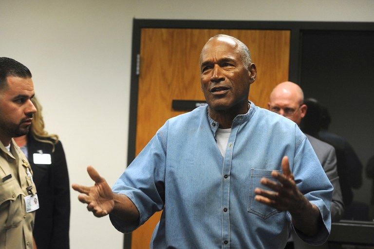 Former NFL football star O.J. Simpson.