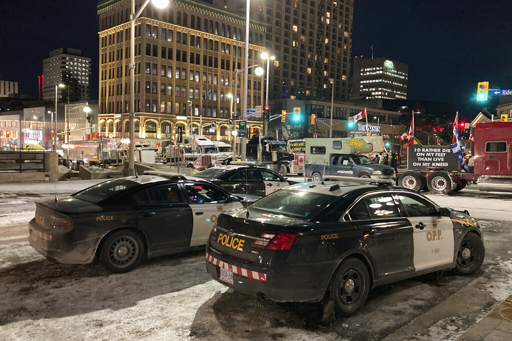 Virus Outbreak Canada Trucker Protest