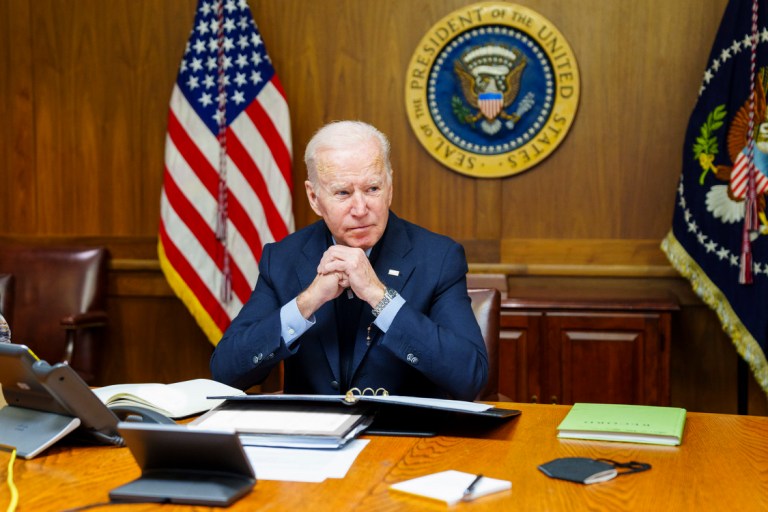 ‘Unprovoked’ and ‘unjustified’: Biden denounces Russian attack on Ukraine