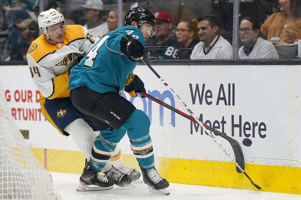 SEE IT: Brawl in stands as NHL’s San Jose Sharks get trounced by Nashville Predators
