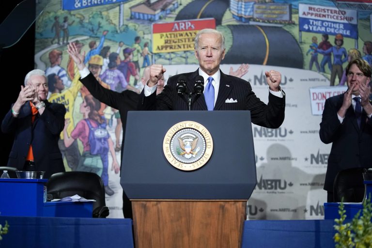 Biden to labor unions: ‘If I got to go to war, I’m going with you guys’