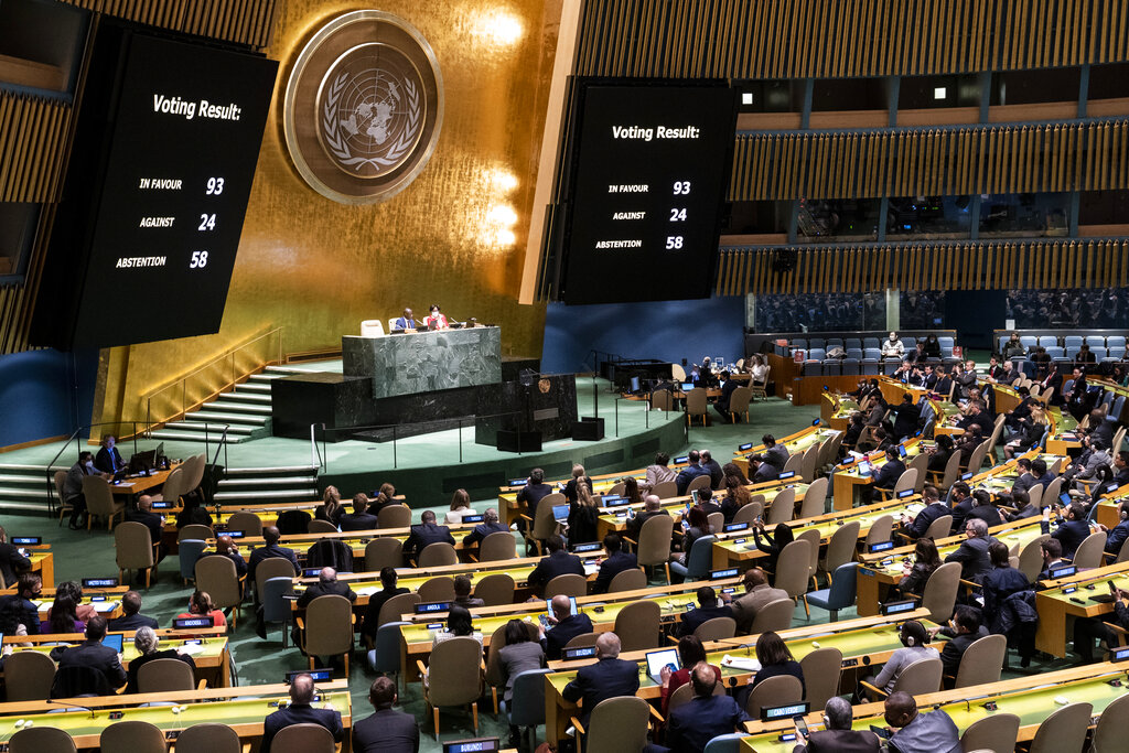 UN General Assembly suspends Russia from Human Rights Council