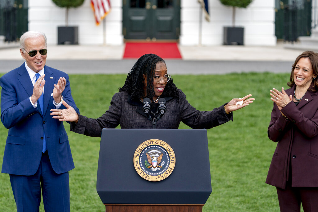 Joe Biden, Ketanji Brown Jackson, Kamala Harris