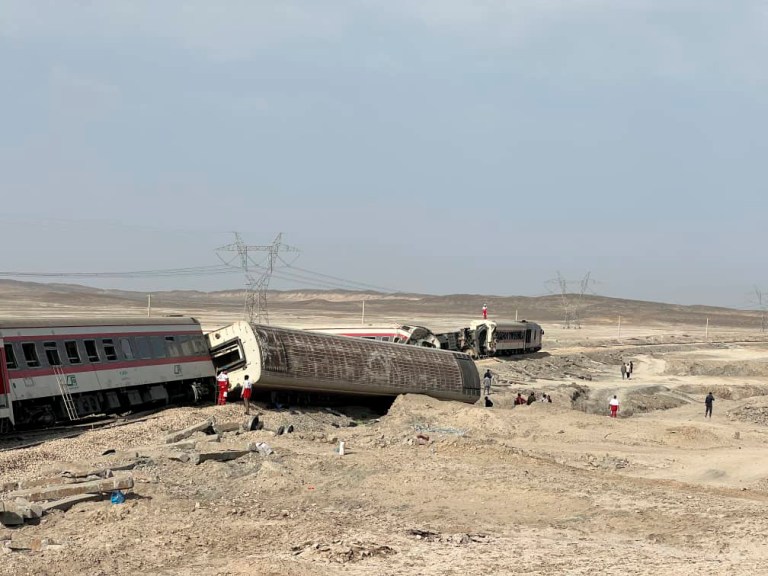 Iran train derailment leaves at least 21 dead and 87 injured