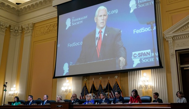 House Jan. 6 committee Democrats laud Pence and draw contrast with Trump