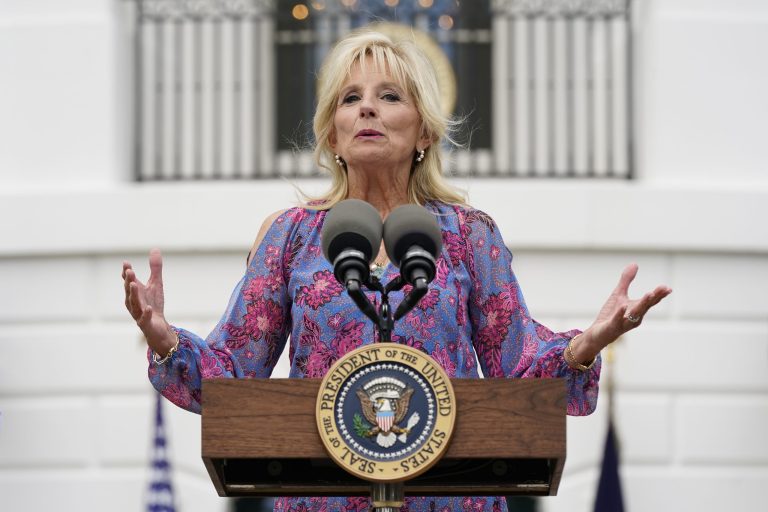 WATCH: Jill Biden heckled by people calling Joe ‘the worst president we ever had’