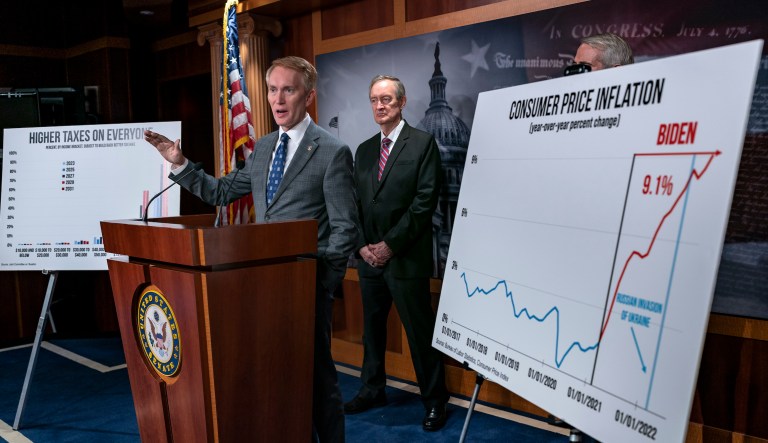 Senate Republicans blast Biden administration over latest inflation rate spike