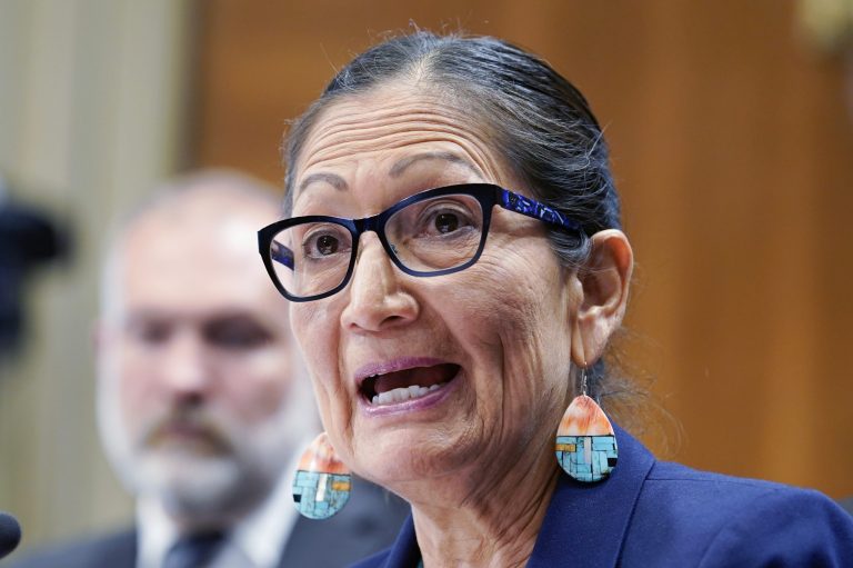Interior Secretary Deb Haaland recovering after breaking leg on hiking trip