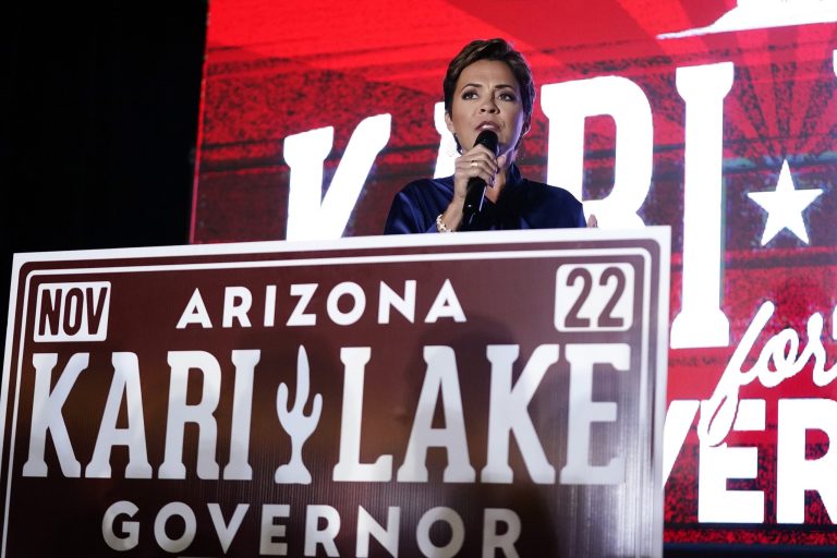 Election denier Kari Lake prematurely declares election victory in GOP primary