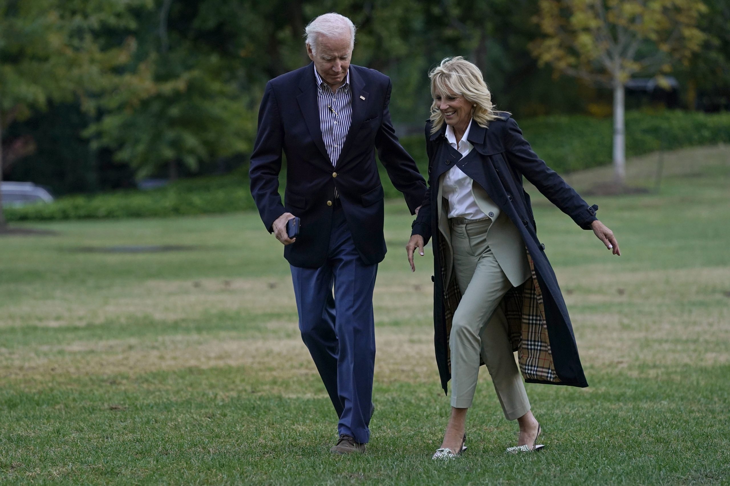 WATCH: Joe Biden goes awkwardly silent when asked if Jill supports him running again in 2024
