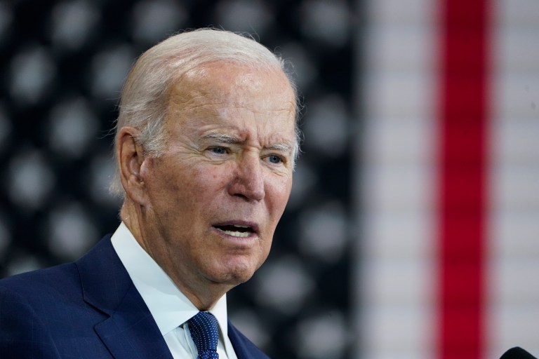 President Joe Biden enthusiastically attacked Congressional Republicans Friday for criticizing his spending proposals as 