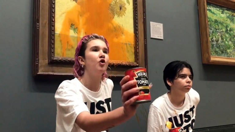 WATCH: Climate extremists throw soup at Van Gogh painting worth $84M