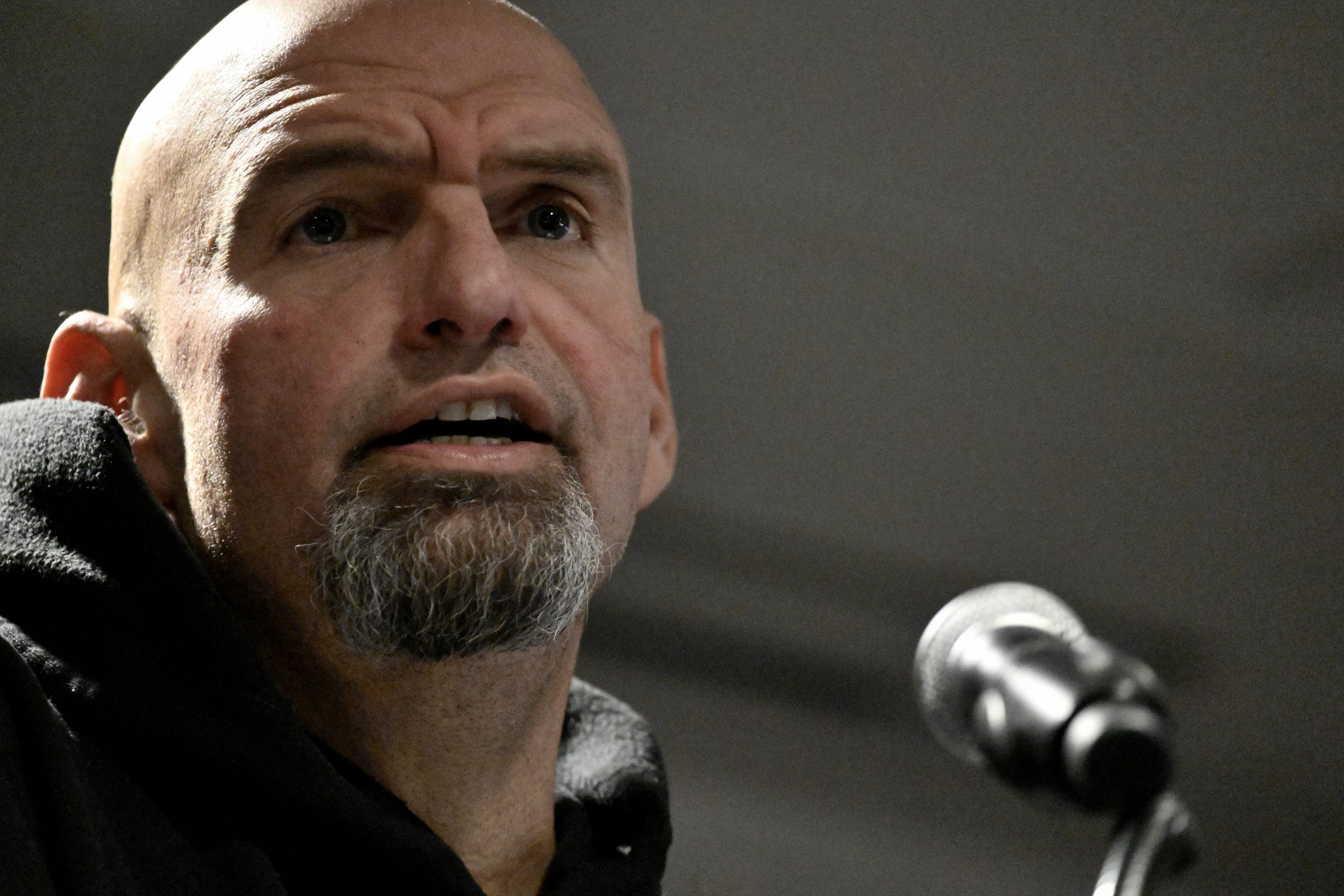 John Fetterman Holds Neighborhood Rally At Temple U. In Philadelphia, Pennsylvania