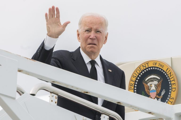 President Joe Biden and First Lady Jill Biden attended a private memorial service in New York Monday for the late Ambassador Donald Blinken, the father of Biden's Secretary of State Antony Blinken, according to the White House.