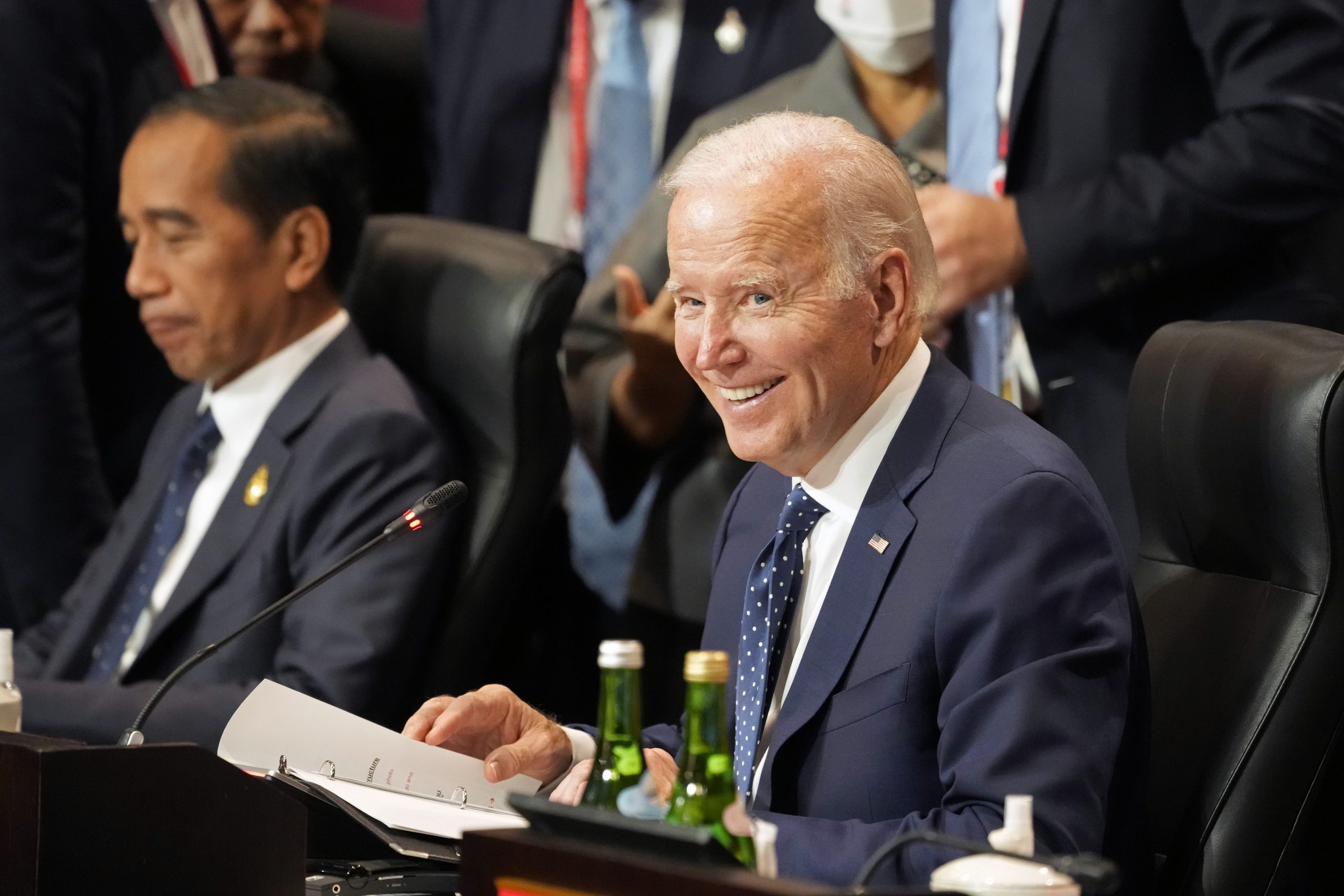 Biden downplays Trump launching his third presidential campaign