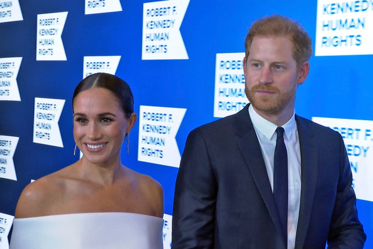 Prince Harry and Meghan, Duke and Duchess of Sussex, are in New York City to accept the Robert F. Kennedy Ripple of Hope Award on Tuesday, December 6, 2022.