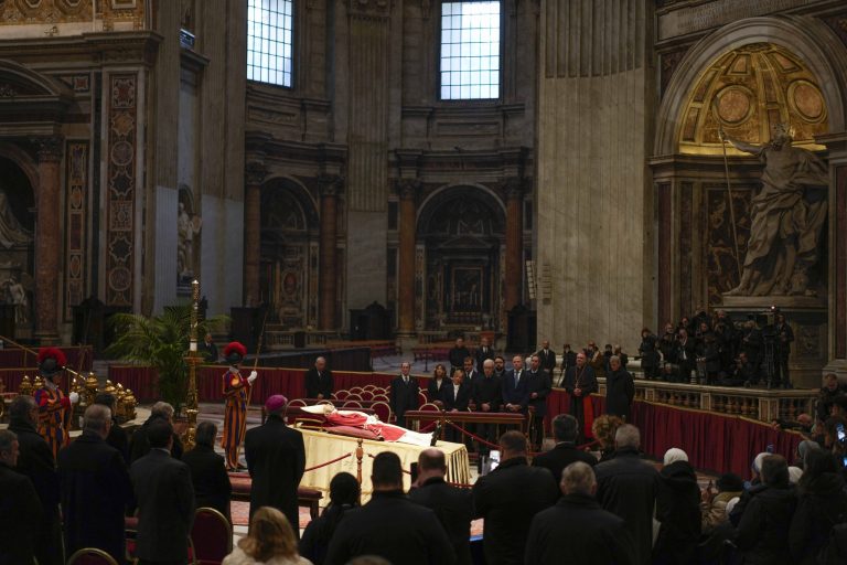 Pope Benedict XVI’s body lying in state at Vatican