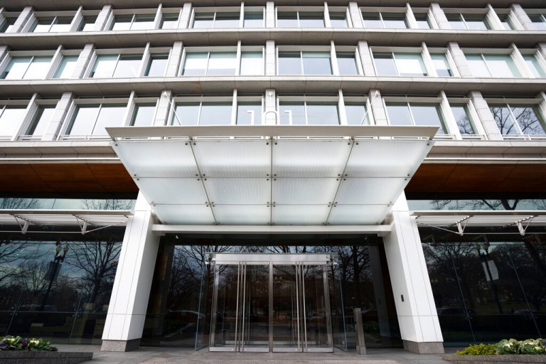 The building that housed office space of President Joe Biden's former institute, the Penn Biden Center, is seen at the corner of Constitution and Louisiana Avenue NW, in Washington, Tuesday, Jan. 10, 2023. Potentially classified documents were found on Nov. 2, 2022, in a âlocked closetâ in the office, according to special counsel to the president Richard Sauber. The National Archives and Records Administration took custody of the documents the next day after being notified by the White House Counsel's office. 