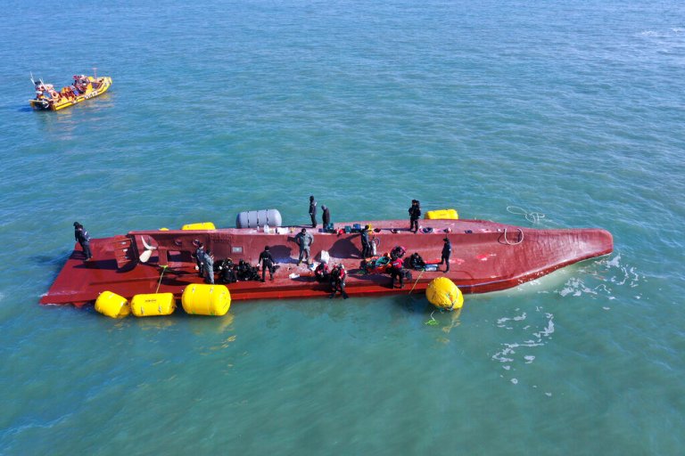 Nine missing after fishing boat capsizes in South Korea