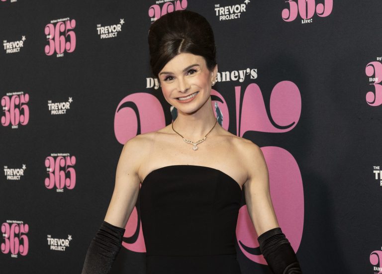 Dylan Mulvaney wearing dress by Christian Siriano attends Day 365 Live! with Dylan Mulvaney at Rainbow Room at Rockefeller Center in New York on March 13, 2023. 