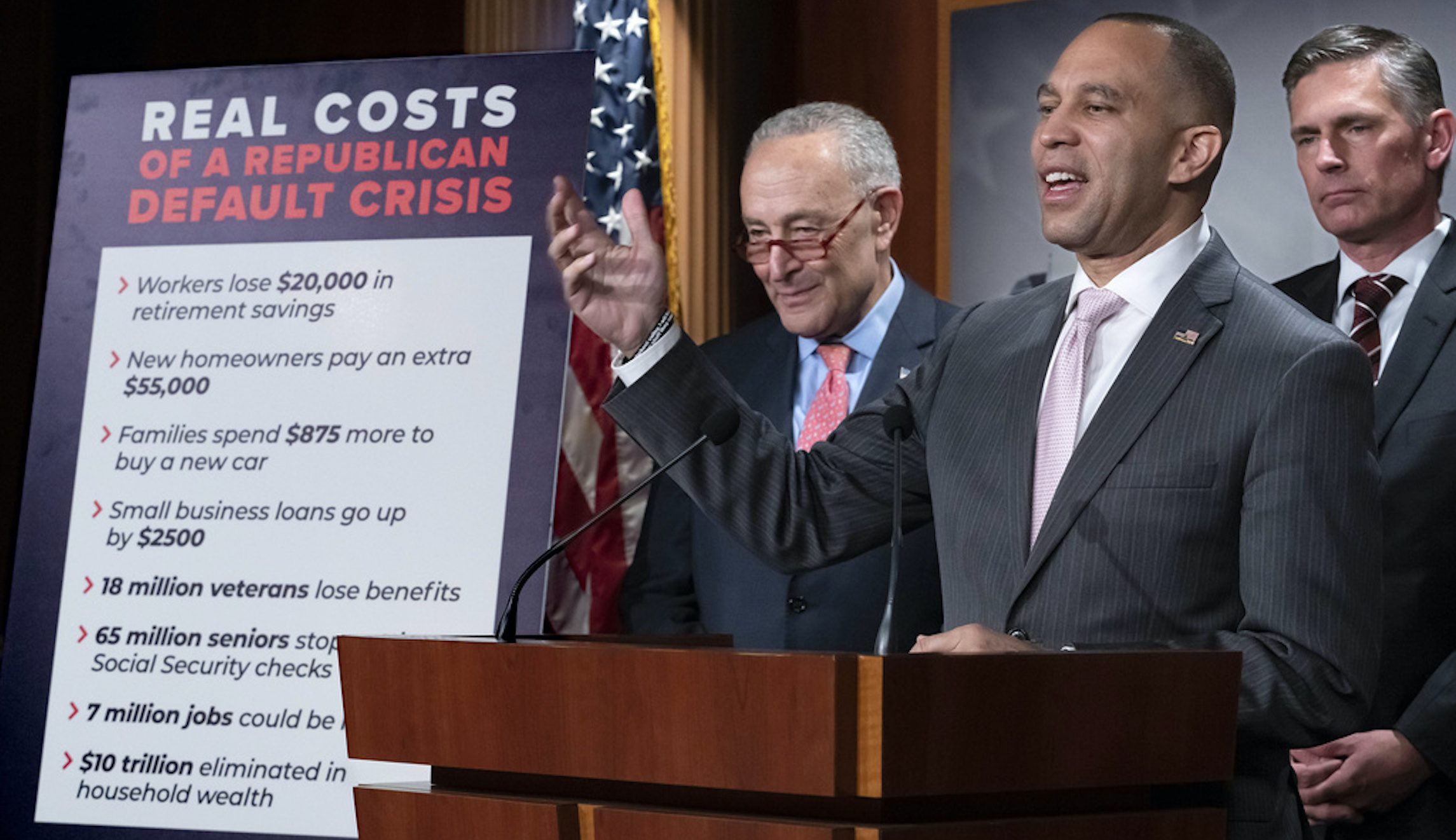 Chuck Schumer, Martin Heinrich, Hakeem Jeffries
