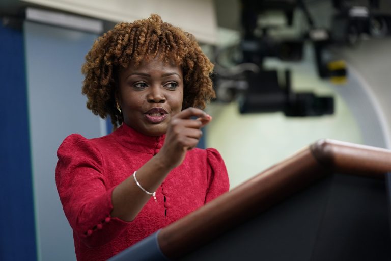 White House press secretary Karine Jean-Pierre celebrated Judge Janet Protasiewicz's victory in Wisconsin's Supreme Court election Tuesday night as a clear sign that voters are focused on protecting abortion rights.