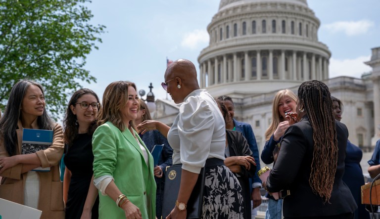 House Democrats march on Senate to protest failed Equal Rights Amendment vote