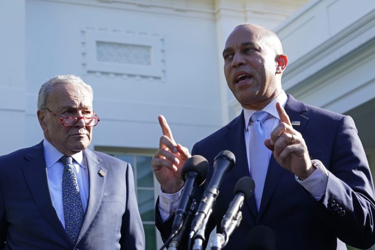 Hakeem Jeffries strikes optimistic tone in debt ceiling battle in sharp contrast to McCarthy
