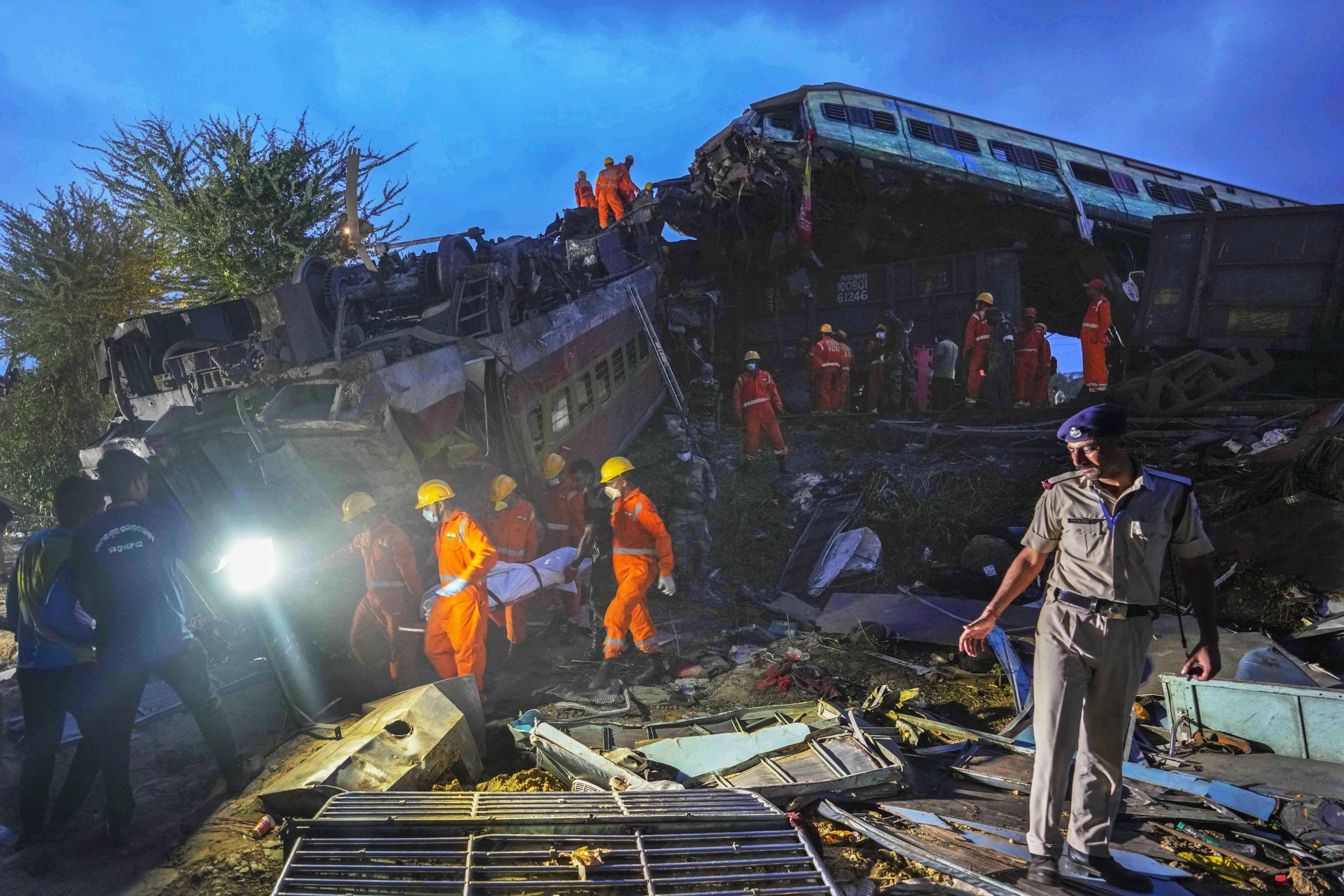 APTOPIX India Train Derailment