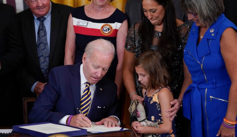 Biden celebrates anniversary of toxic burn pits legislation in Utah speech